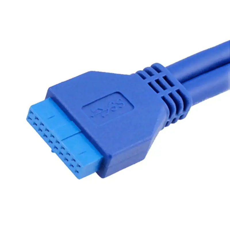 USB3.0 20-контактный Удлинитель для кабеля двойной мама с ушным удлинителем задний