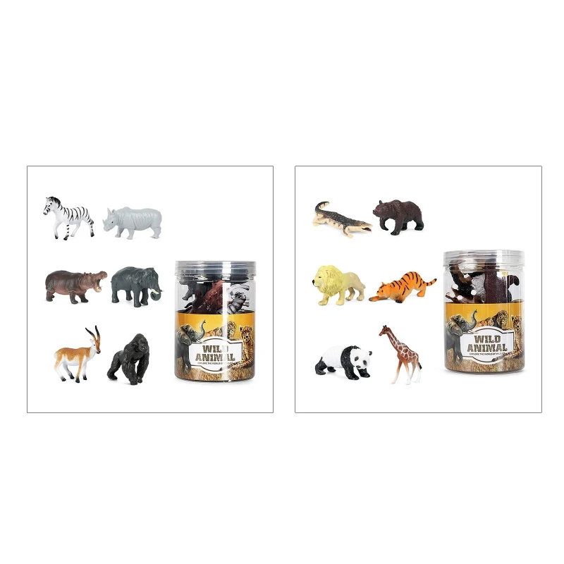 

Y3NF 6pcs Scaled Lifelike Animal Model Toy Collectable Figurine Boutique Science Toy