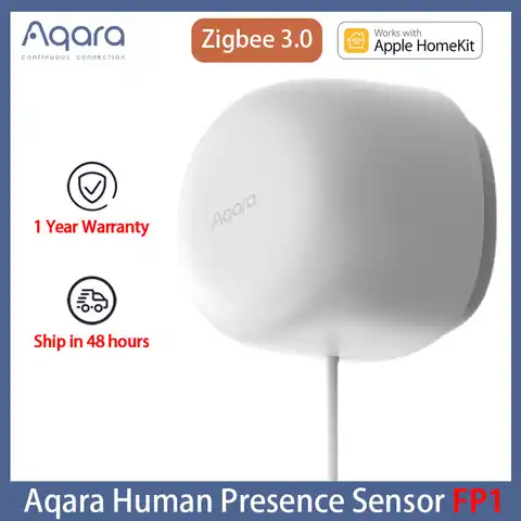 Датчик присутствия человека Aqara FP1 Zigbee 3,0, детектор статического человеческого состояния, пространственное позиционирование, работа с Apple ...