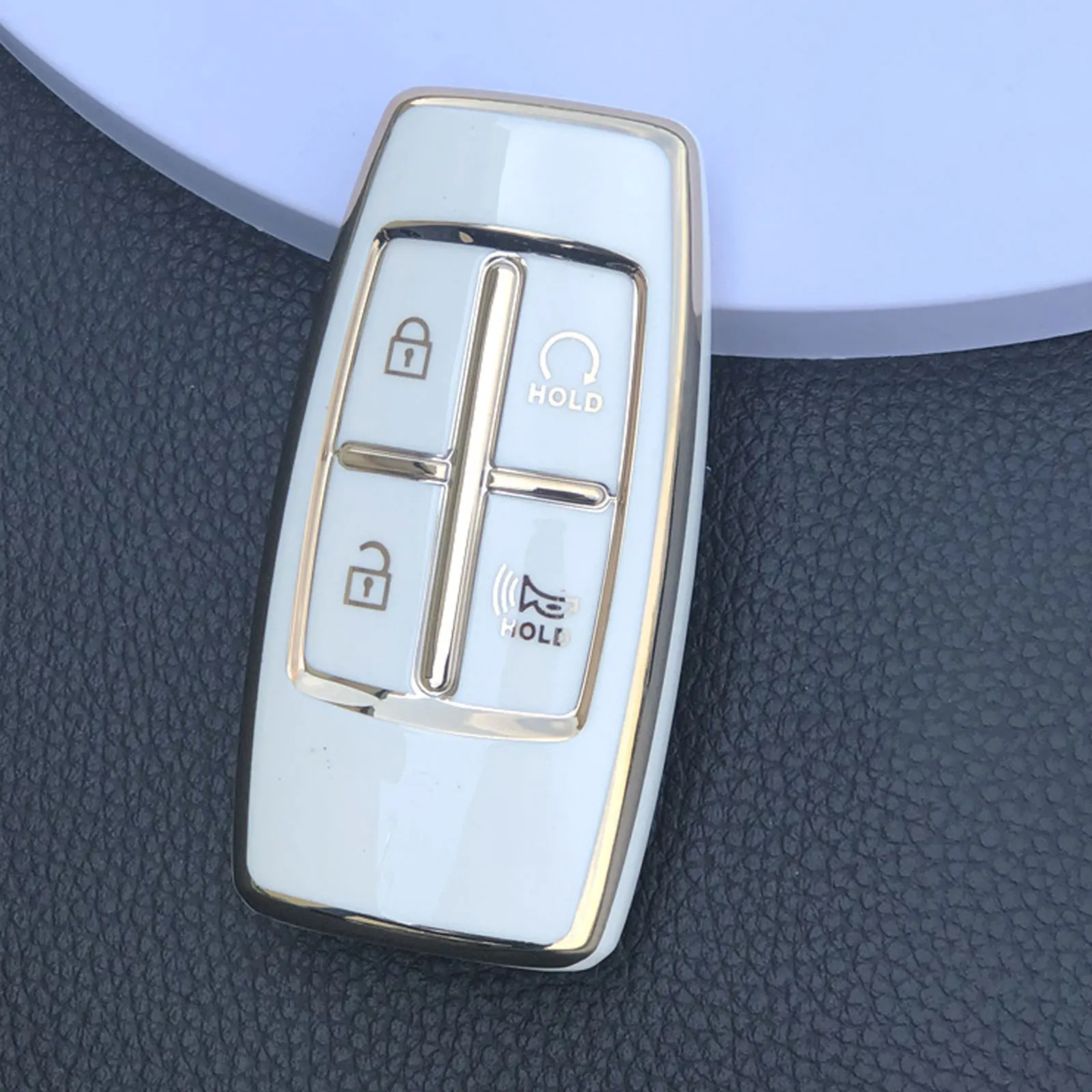 

For Hyundai Genesis G80 GV70 GV80 2019 2020 2021 2022 TPU Car Key Cover Case Remote Key Holder Car Accessories Auto Keychain