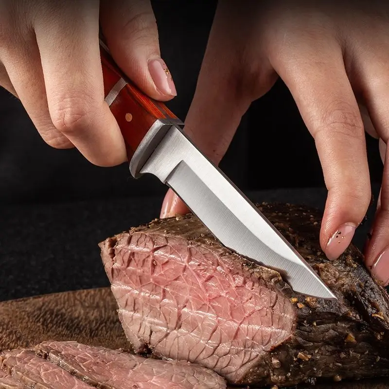 Нож из нержавеющей стали кухонный функциональный нож для резки мяса и стейка