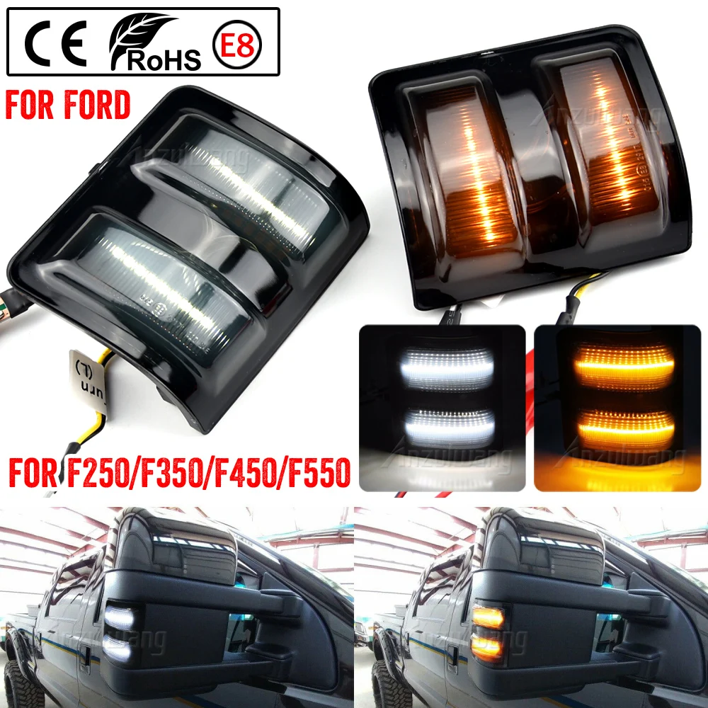 

1 Pair LED Car Dynamic Turn Signal Blinker Flashing Light For 2008-2016 Ford F250 F350 F450 Super Duty