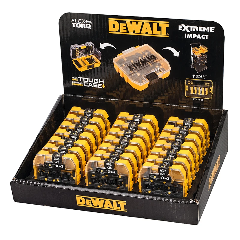 DEWALT DT70555T FLEXTORQ PH2 25 мм шт. сверла черного цвета с небольшим прочным корпусом