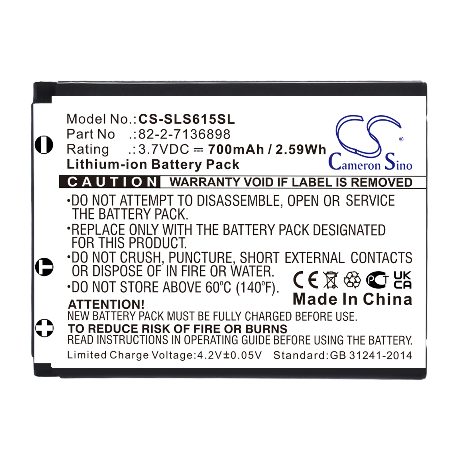 

Cameron Sino 700mAh Battery For SteelSeries Arctis Nova Pro 61527 82-2-7136898