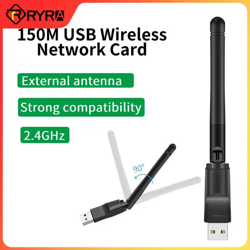 

Сетевая карта RYRA, 150 Мбит/с, 2,4 ГГц, USB, Wi-Fi адаптер, антенна, USB 802.11n/G/b, Ethernet, Wi-Fi ключ, Usb Lan, беспроводной Wi-Fi ресивер для ПК