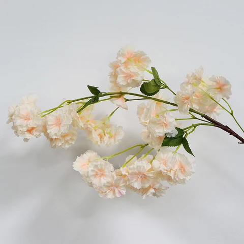 Шелковые цветы, 100 см, длинные, персик, Сакура, искусственный цветок, розовое свадебное украшение, ветка цветущей вишни для домашнего декора, свадебная АРКА
