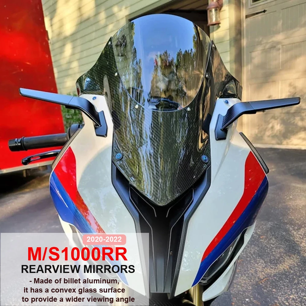 

Новые мотоциклетные зеркала для BMW S1000RR 2020 -2022 M1000RR 2021 2022 S M 1000 RR, Регулируемые вращающиеся зеркала заднего вида для лобового стекла