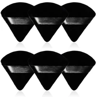 6 pcs velvet triangle powder puff make up sponges for face eyes contouring shadow seal cosmetic foundation makeup tool