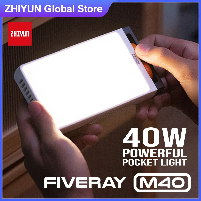 Zhiyun FIVERAY M40 мини-фотосессия поддержка быстрой зарядки PD 40 Вт карманная фотография