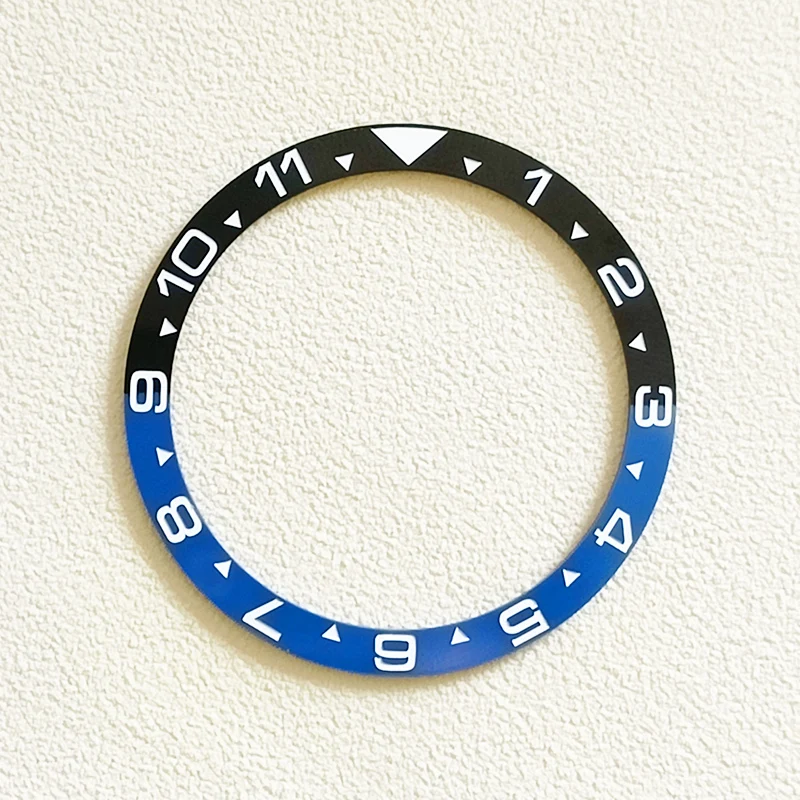 38mm SKX007 Ceramic Bezel Insert Fits SKX007 SKX009 SRPD Watch Case GMT Style Ring NH35 NH36 Movement Men's Watch Modification