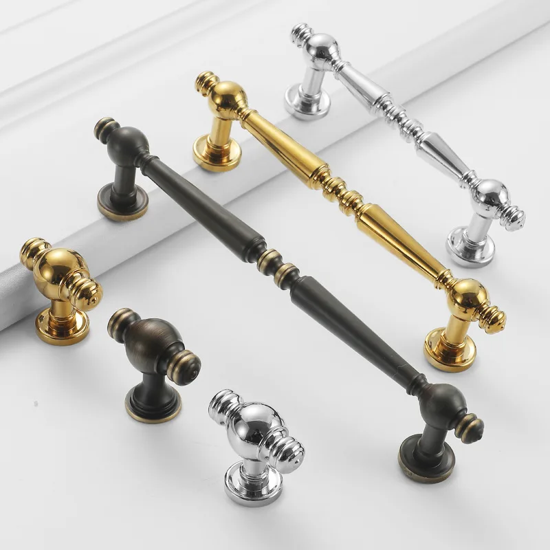

Brass Kitchen Furniture Handles Cabinet Wardrobe Knobs Polish Gold Antique Chrome Drawer Dresser Pulls Doorknob