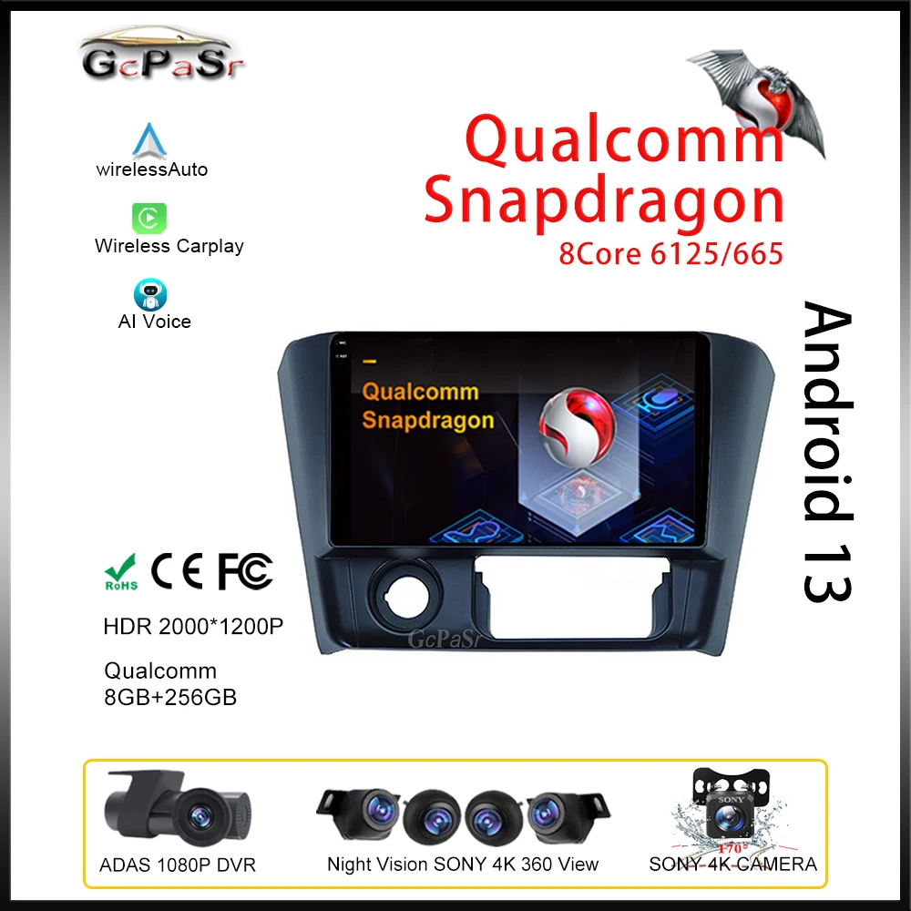 

Устройство Qualcomm Android Carplay для Mitsubishi Lancer 2008 с левым рулем, радио, мультимедийным видеоплеером, видеоплеером, навигацией, без DVD, 2din