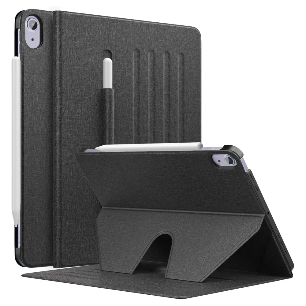 

Case for iPad Air 5th 2022 iPad Air 4th Gen 10.9 2020 with Pencil Holder, Support Apple Pencil 2 Charging Protective Cover
