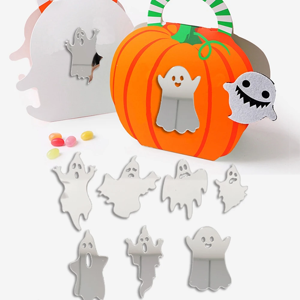 10 шт./набор акриловые зеркальные наклейки в виде привидений