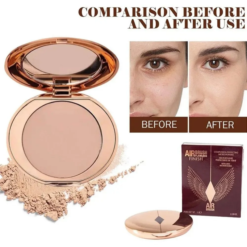 Пудра Charlotte Tilbury для контроля жирности кожи, компактная, невидимая, скрывающая поры, стойкая, с футляром в подарок (art.: 3920dab19dfaa) - 3920dab19dfaa