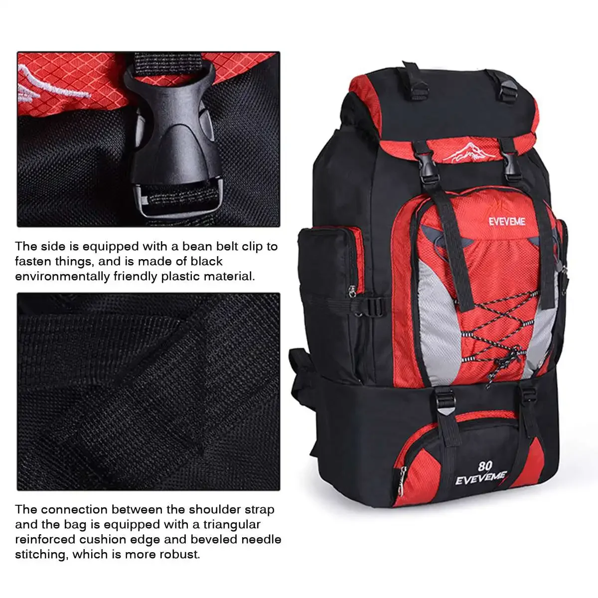 80 л уличные военные рюкзаки ткань Оксфорд водонепроницаемый тактический рюкзак