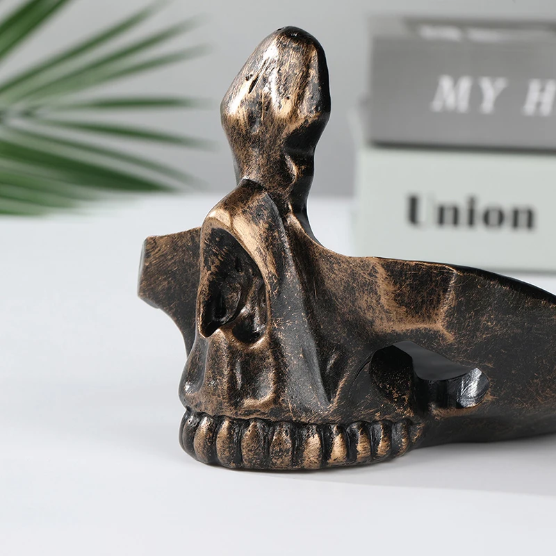 Подставка для очков с черепом настольные украшения держатель ключей скульптуры