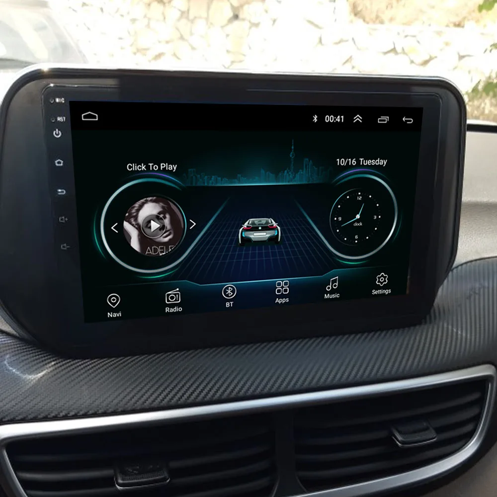 

9" octa-core 1280*720 QLED Screen Android 10 Car monitor Video Player Navigation For Hyundai Ix35 Tucson 2019-2020