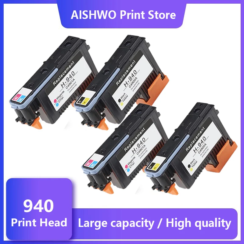 

ASW 2set 4PK Compatible Printhead for HP 940 C4900A Print head for HP940 Pro 8000 A809a 8500A A910a A910g A910n A809n A811a 8500