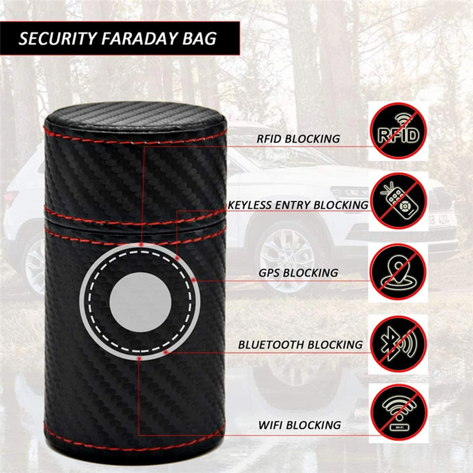

RFID Box For Car Keys Signal Blocker Pouch Waterproof Keyless Car Key Signal Blocker Box Anti-Theft Remote Entry Smart
