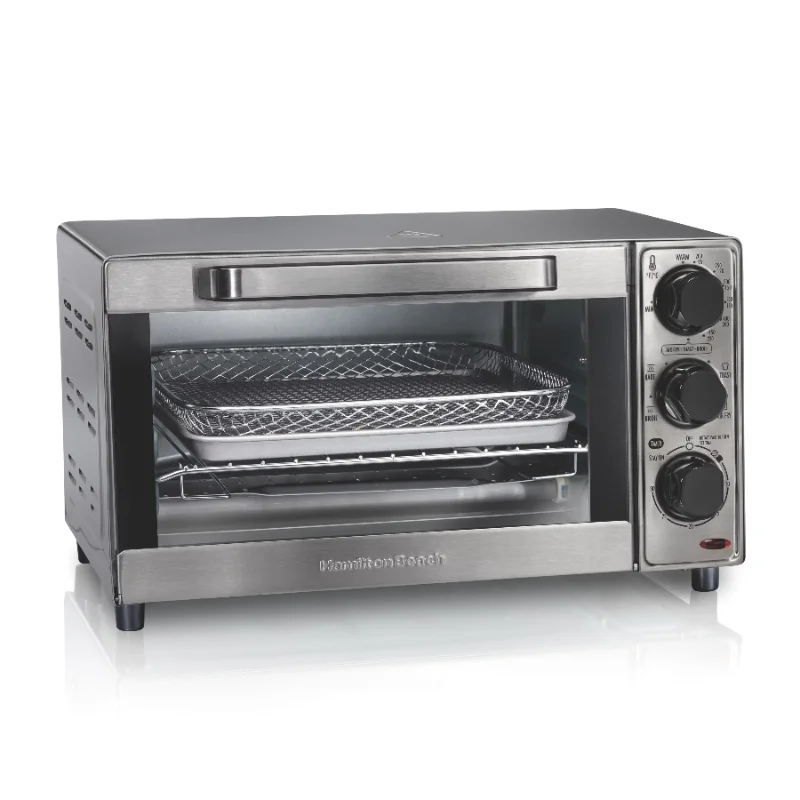 

ZAOXI Sure-Crisp Air Fryer Toaster Oven, 4 Slice Capacity, Stainless Steel Exterior, 31403 Kitchen Appliances