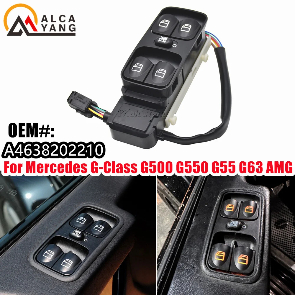 

Новый переключатель стеклоподъемника Mercedes-Benz W463 G500 G550 4638202210 A4638202210 переключатель стеклоподъемника