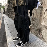 houzhou harajuku oversize black cargo pants women punk hip hop streetwear jogging sweatpants baggy wide leg trousers female