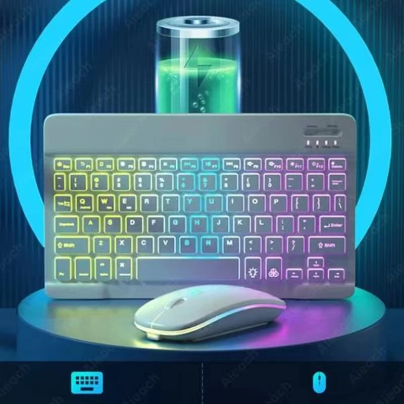 

BANSY TIME Беспроводная Bluetooth-клавиатура, бесшумная ультратонкая подходящая клавиатура Apple Ipad, аксессуары для компьютера, телефона, планшета, кл...