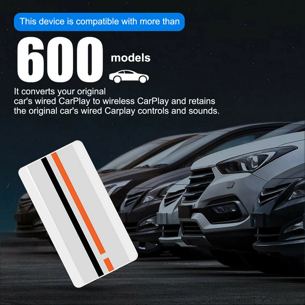 

USB-C Port Car Wired To Wireless Carplay Dongle Box Navi For Multimedia Video Player In-Car Technology, GPS & Security