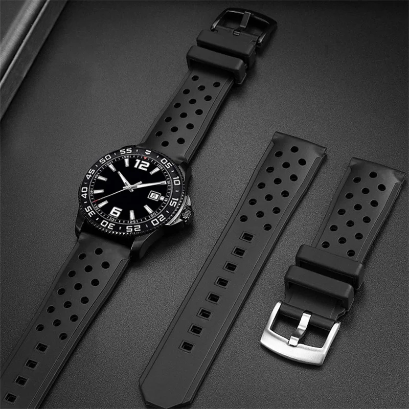 

22mm Breathable Silicone Strap Smart Watchband for F1 CAZ201 WAZ2113 CAZ1010Watch Sport Soft Rubber Bracelet Accessories