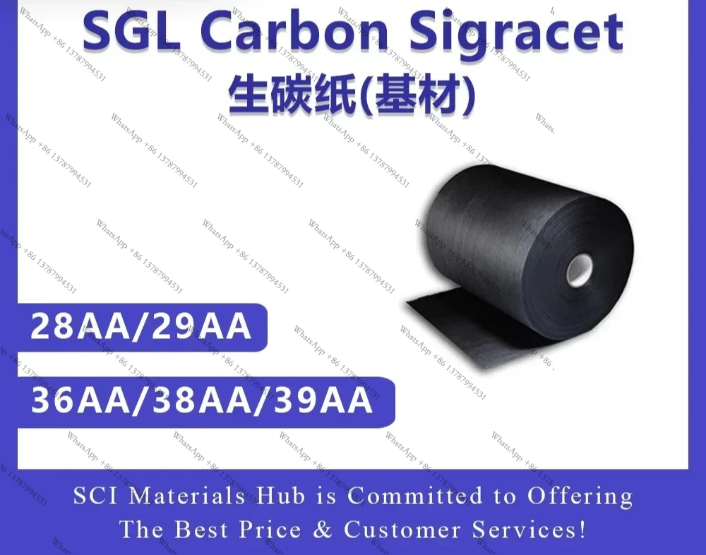 Углеродное полотно SGL Carbon Sigracet 28AA 29AA 36AA 38AA 39AA, необработанный углеродный подложочный материал (art.: 3920d4e66f188) - 3920d4e66f188
