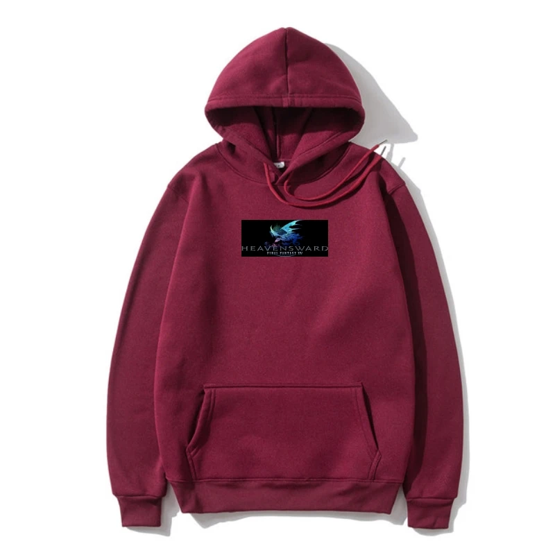 

Men Hoodie Classic Simple Final Fantasy Xiv Heavensward Logo Crew Neck Hoody Hoodie novelty women