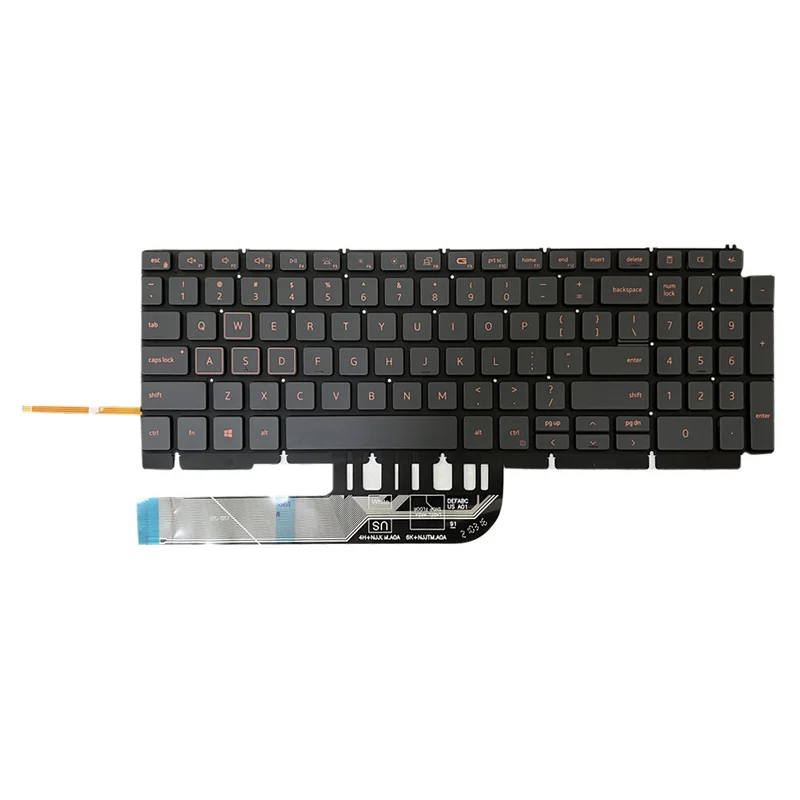 Фото A + для DELL G15 5510 5511 5515 5520 0H4XRJ клавиатура для ноутбука с подсветкой №2