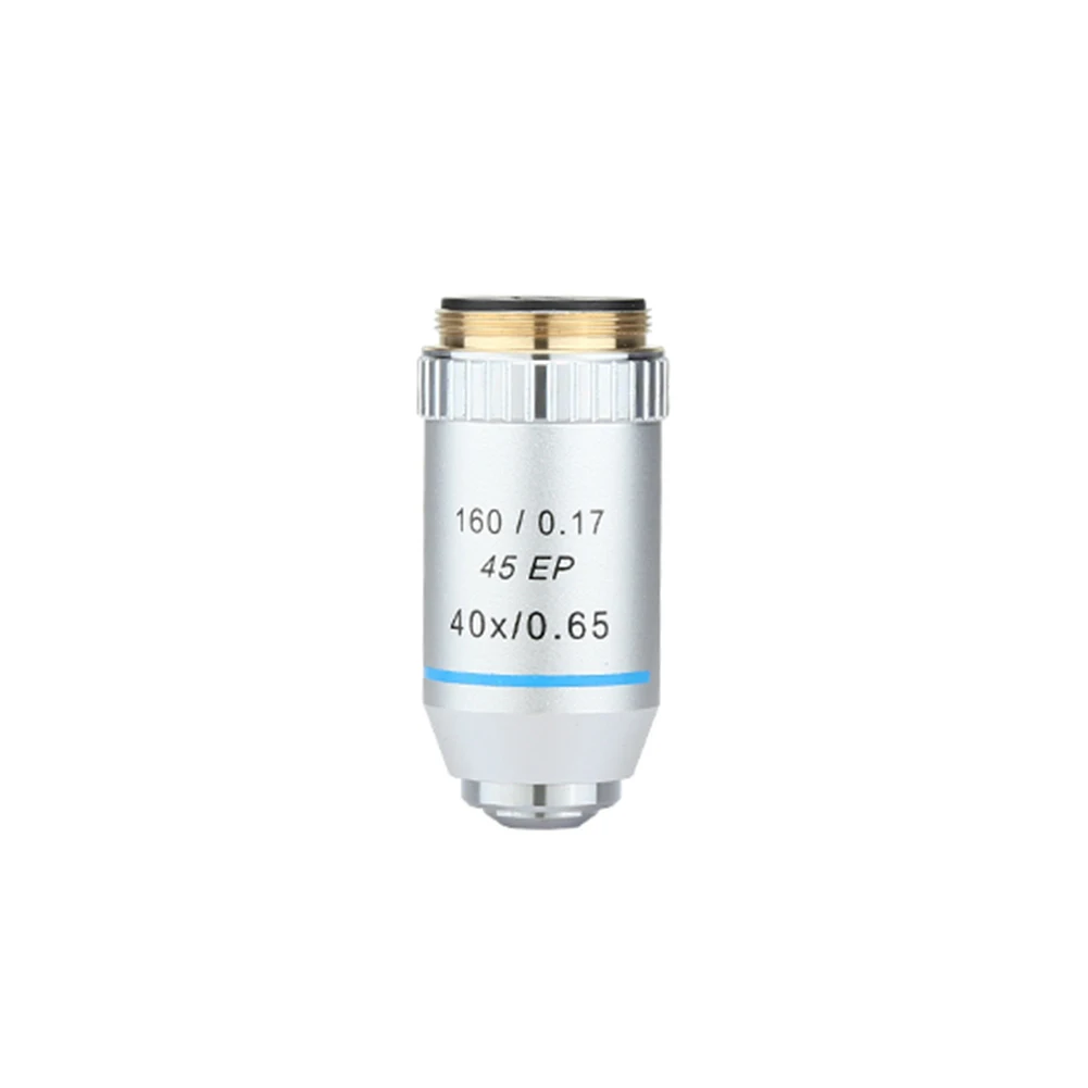 

For Biological Microscope 160/0.17 45EP Objective Lens Achromatic Microscope 100S(S + Oil) 10X 20X(S) 40X(S) 4X