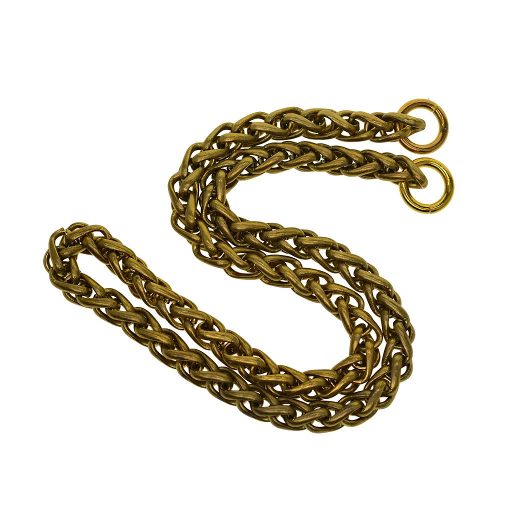 

viking Punk biker Fine solid brass 8 mm thick Itlay Basket snake chain necklace wallet jean FOB keychains chain DIY