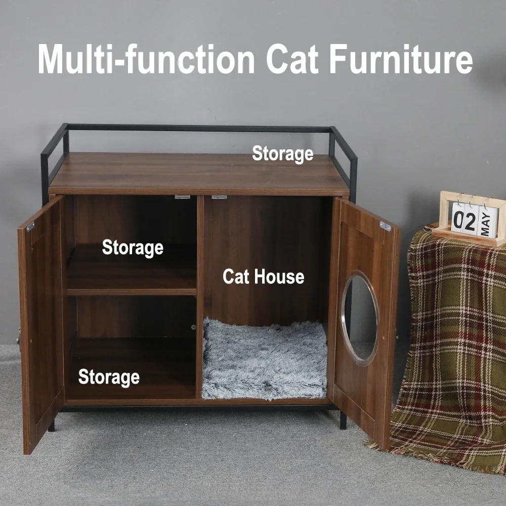 Индивидуальные Hoopet Pet новые изобретения деревянная кровать из ротанга кошачья