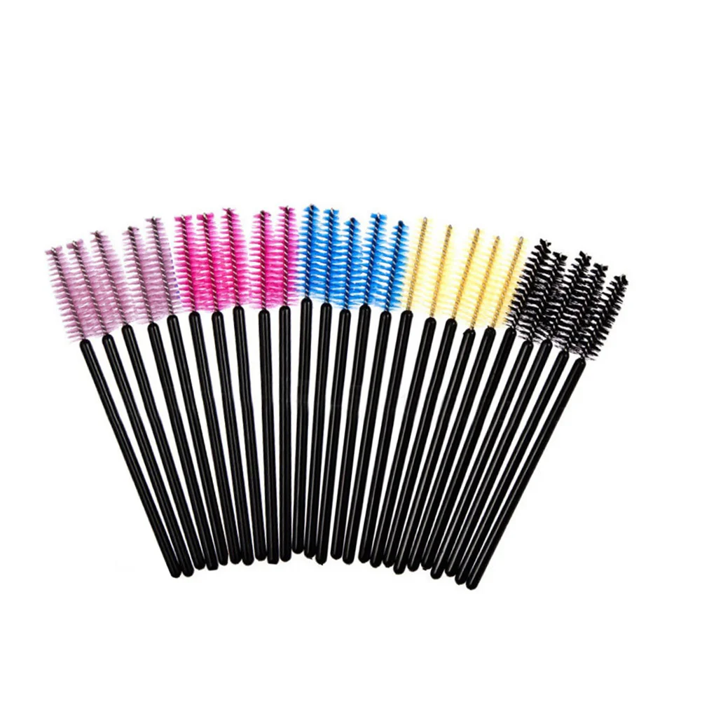 

50pcs Multicolor Mascara Wands Eyelash Eye Lash Brush Makeup Applicators Kit