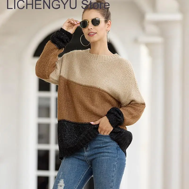 

New Women Knitted Sweater Fashion Oversized Pullovers Ladies Winter Loose Sweaters Women Jumper Sueter Mujer pull femme