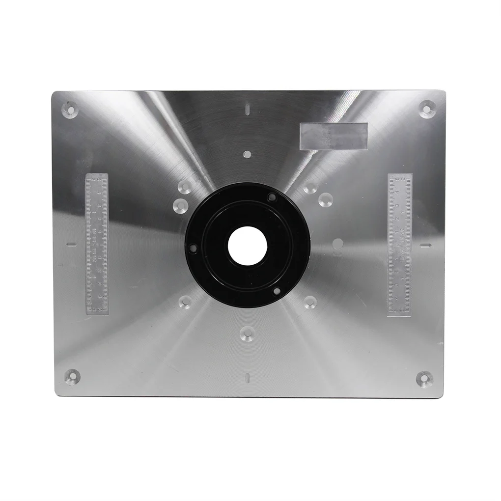 

Trimmer Router Table Insert Plate Multifunctional Milling Trimming Benches Built-in Ruler Plates Machine Replacing Parts