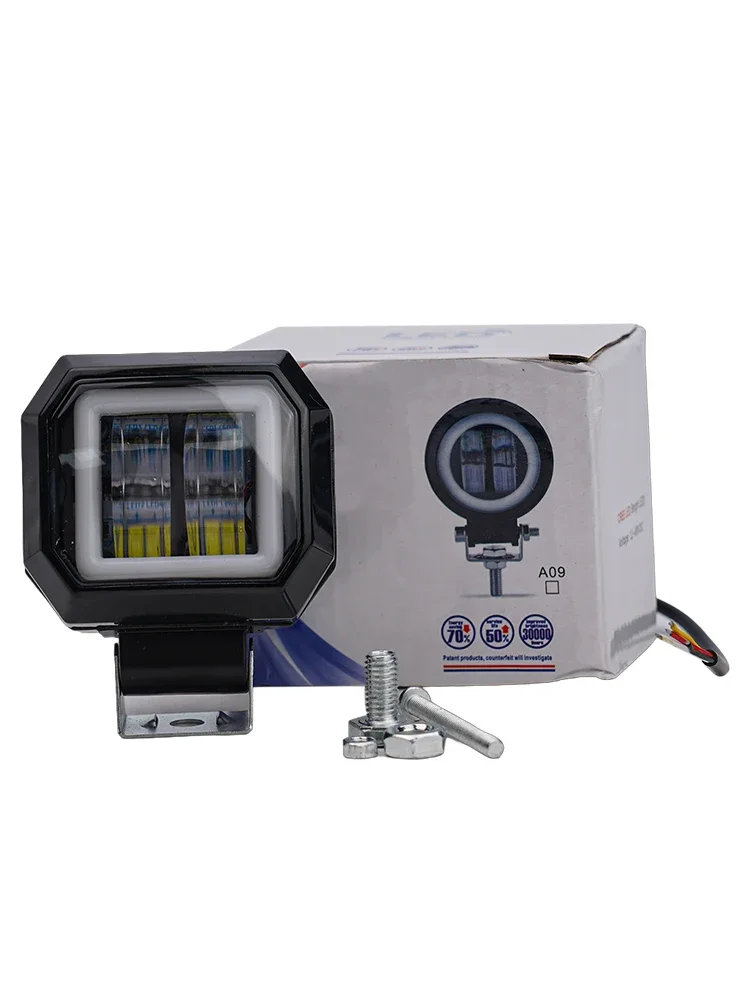 2 шт. 3-дюймовый автомобильный светодиодный рабочий фонарь Красный Halo DRL Spot Driving Fog