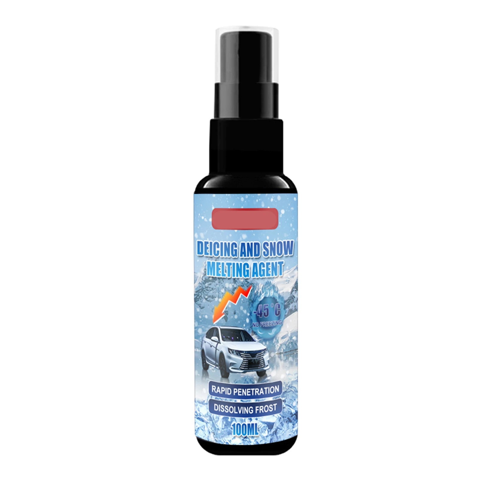 

100ml Car Deicer Snow Melting Deicing Spray Defrost Agent Antifreeze for Cars Windshield Ice Snow Remover
