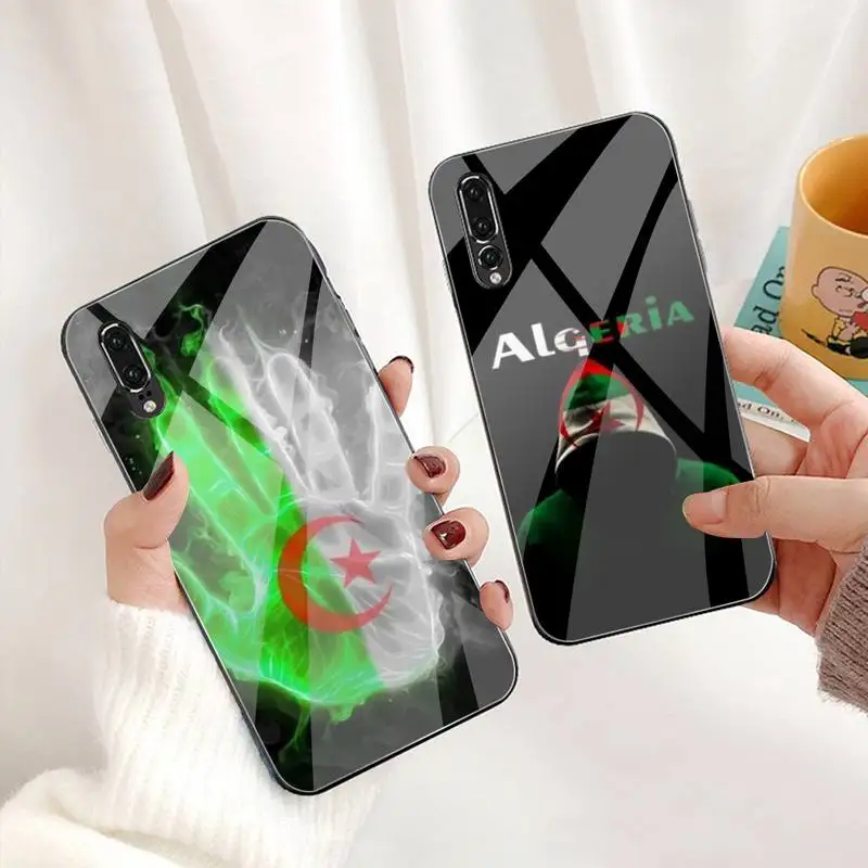 Чехол для телефона с флагом Алжира закаленное стекло Huawei P30 P20 P10 lite honor 7A 8X 9 10 mate 20