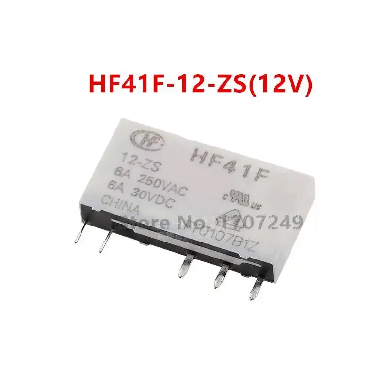10 шт. новое реле ВЧ HF41F-5-ZS 41F-1Z-C2-1 HF41F-24-ZS HF41F 5 В 12 24 HF41F-12-ZS ZS Pin Ultra 6A тонкое мощности
