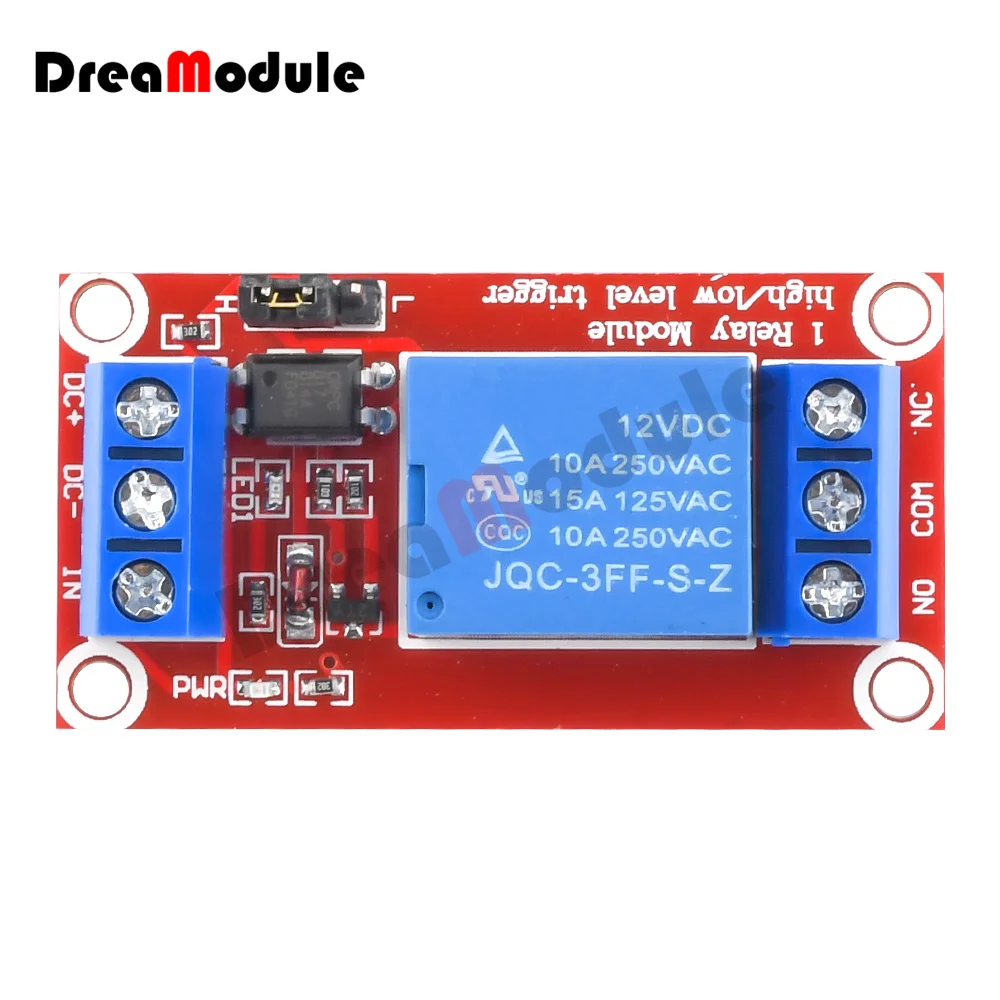 

1 Channel Relay Module DC 5V 9V 12V 24V High and Low Level Trigger Relay Control Board Module with Optocoupler for Arduino