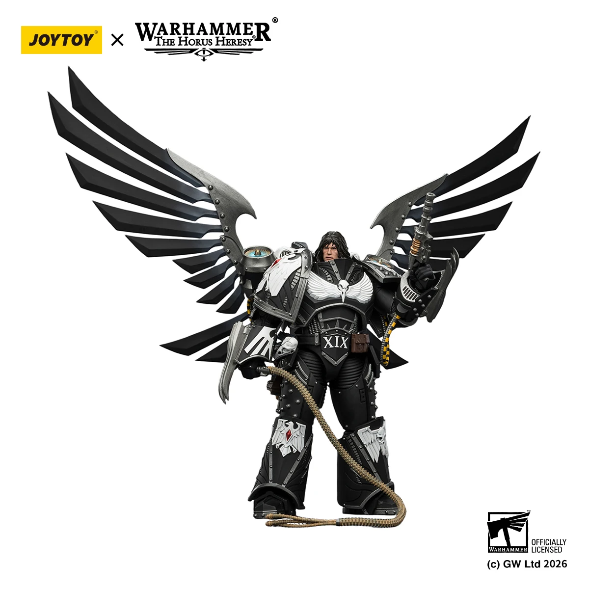Фото В наличии: JOYTOY 40K Raven Guard Corvus Corax, Праймарх XIX Легиона, с когтями-молниями, изготовленными артифактором. №4