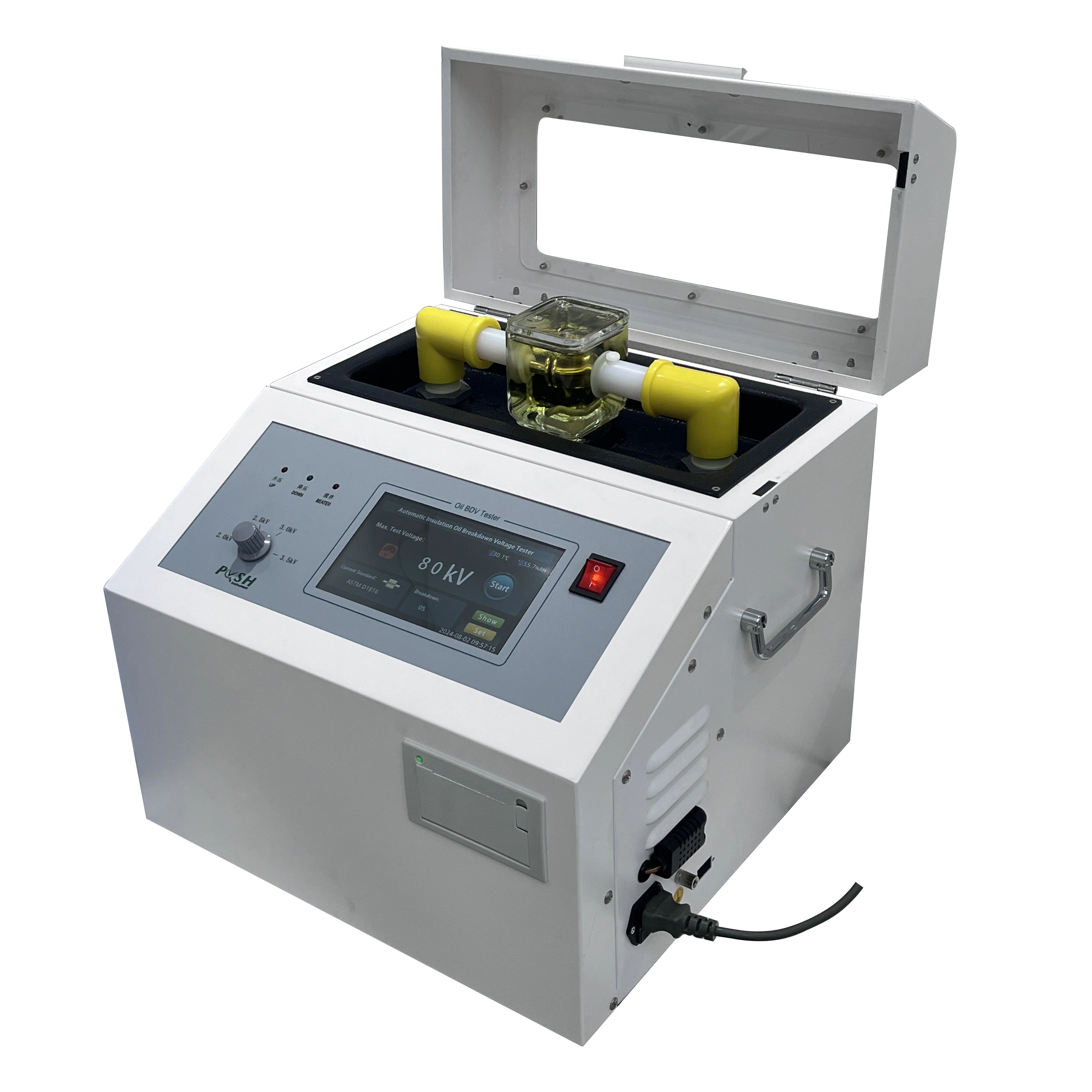 Электрический тестер напряжения PUSH 100 кВ 80кв масло bdv astm d1816 d877