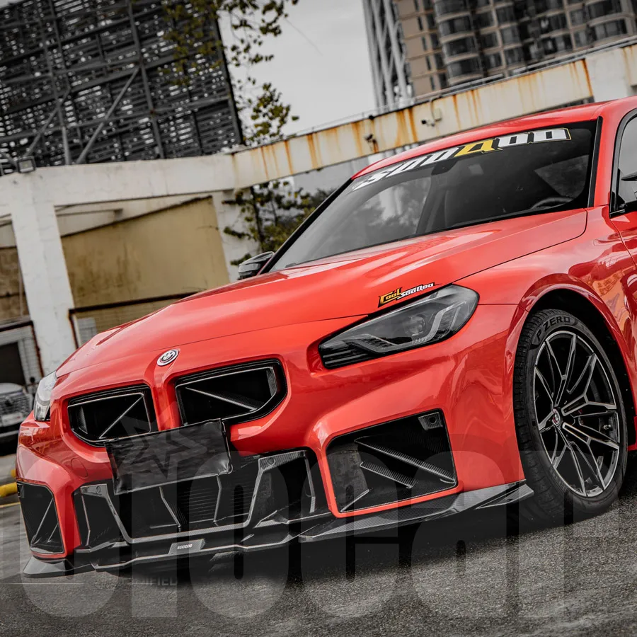 Oiomotors SQ V2 Стильный сухой углеродный передний спойлер для BMW G87 M2