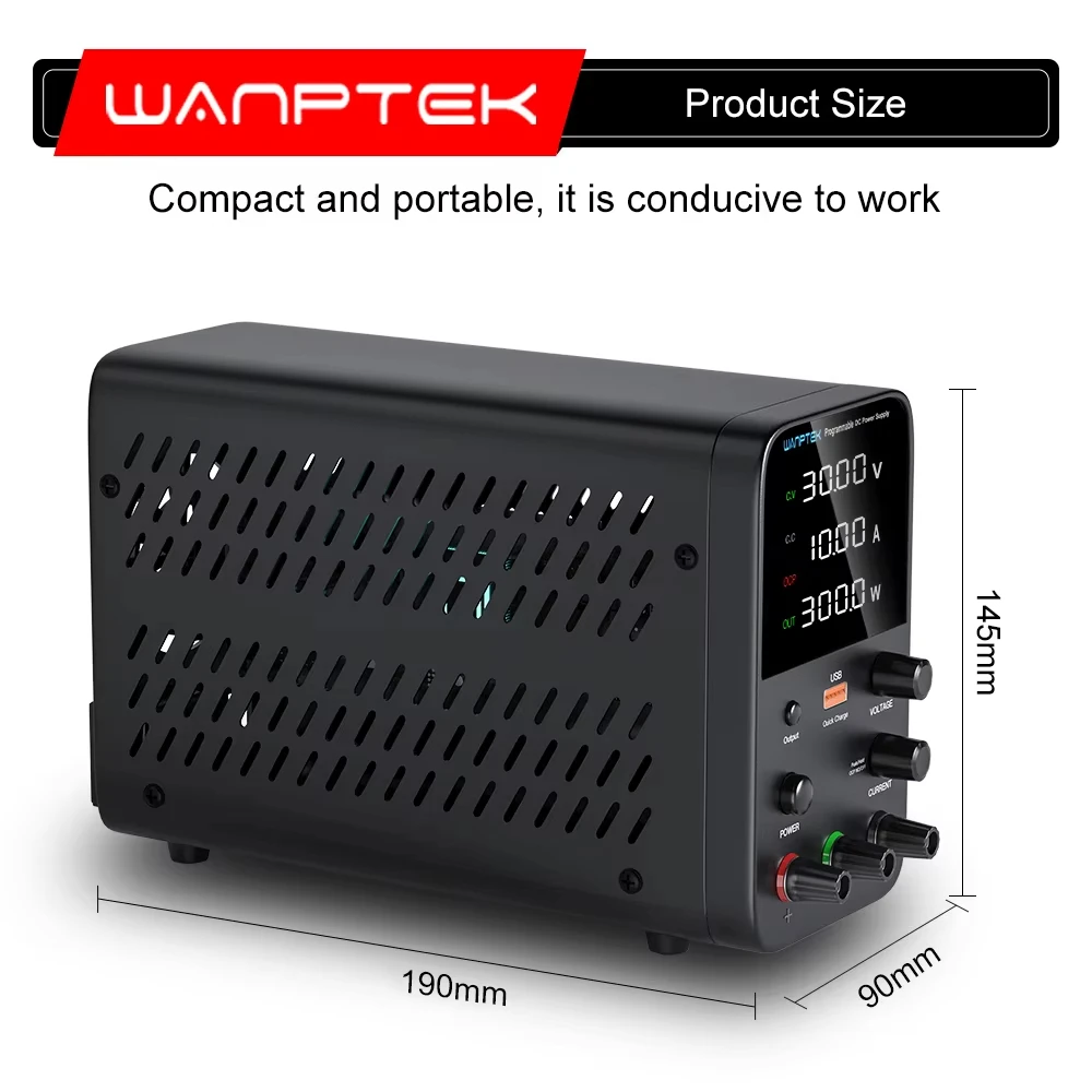 Лабораторный настольный источник питания Wanptek 320 Вт лабораторный импульсный 160 в 2