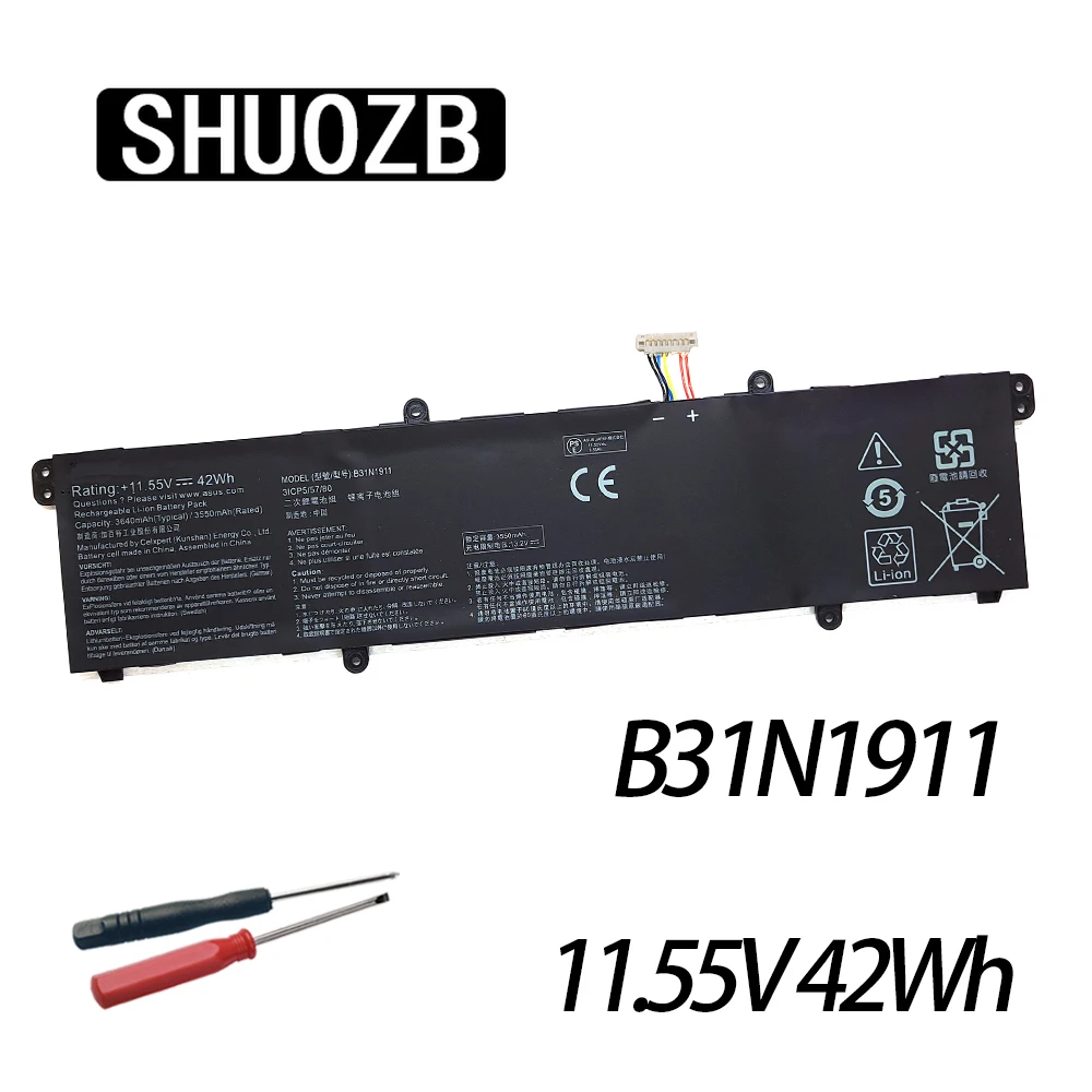 

B31N1911 Battery For ASUS VivoBook Flip 14 TM420IA TP470EA M413DA M413DA-EK162T M413DA-EK007T X421DA X421EA C31N1911 V4050FF New