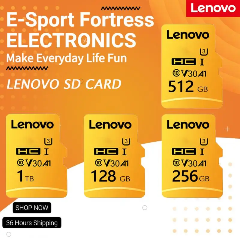 

Оригинальная SD-карта памяти Lenovo, 1 ТБ, 512 ГБ, 256 ГБ, 128 ГБ, 32 ГБ, 64 ГБ, A1/A2 SD/TF флэш-карта для телефона/планшетного ПК, устройство для чтения карт памяти, подарки